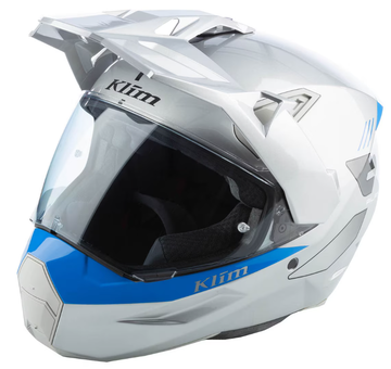 Klim X1 Alpha Helmet - Gloss Concept High-Rise - Electric Blue Lemonade